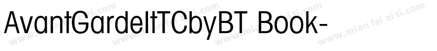 AvantGardeItTCbyBT Book字体转换